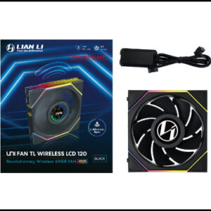 Ventilador caja gaming lian li unifan tl - lcd inalambrico argb 120mm negro