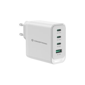 Cargador usb - c conceptronic 100w althea quick charge 3.0 pd  pps 3xusb - c 1xusb - a