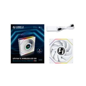Ventilador caja lian li unifan tl - lcd wireless argb 120mm white