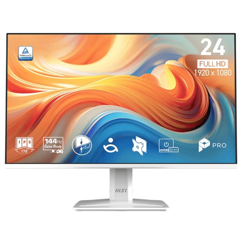 Monitor led 24 pulgadas msi pro mp243w e14 ips - fhd - dp - hdmi - 144hz - 1ms - vesa 100x100