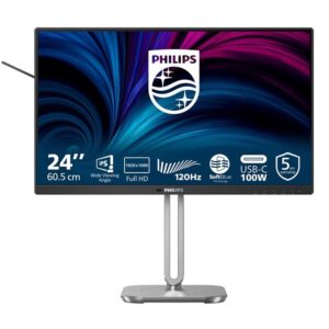 Monitor led 24 pulgadas philips 24b2u4301 - 00 ips -  fhd -  dp -  hdmi -  120hz -  4ms -  vesa 100x100