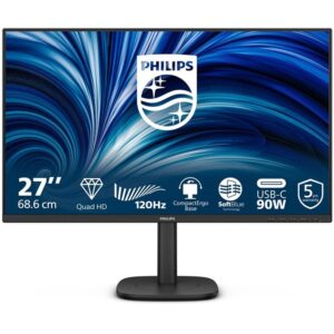 Monitor led 27 pulgadas philips 27b2u3601 - 00 ips -  qhd -  dp -  hdmi -  120hz -  4ms -  vesa 100x100