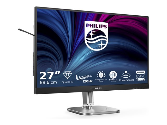 Monitor led 27 pulgadas philips 27b2u4601 - 00 ips - qhd - dp - hdmi - 120hz - vesa 100x100 - Imagen 3