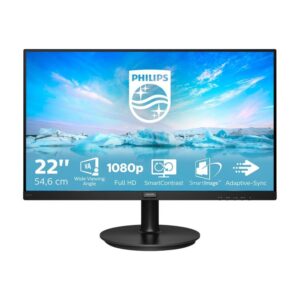 Monitor led 22 pulgadas philips v - line 221v8a - 00 va -  fhd -  hdmi -  vga -  75hz -  4ms -  vesa 100x100