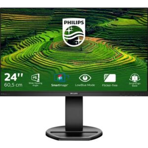 Monitor led 24 pulgadas philips b line 241b8qjeb - 00 ips -  dp -  hdmi -  dvi - d -  vga -  75hz -  5ms -  vesa 100x100