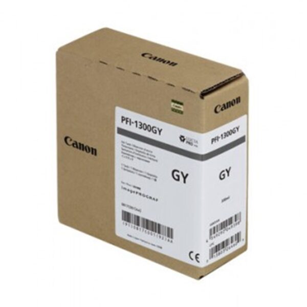 Cartucho canon pfi - 1300 gy gris pro2000 -  pro4000 -  pro4000s -  pro6000 -  pro6000s - Imagen 2