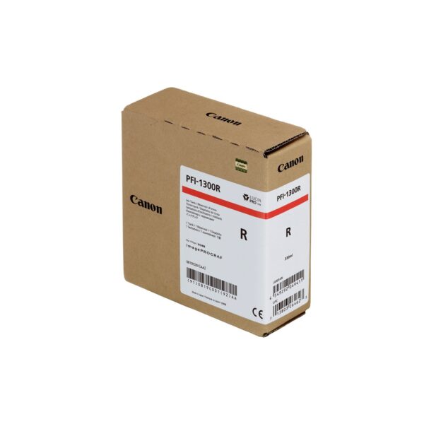 Cartucho canon pfi - 1300 rojo pro2000 -  pro4000 -  pro4000s -  pro6000 -  pro6000s - Imagen 2