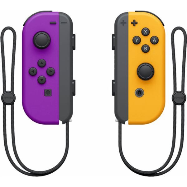 Accesorio nintendo switch -  mando joy - con morado neon -  naranja - Imagen 2