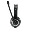 Auricular equip usb + microfono flexible control de volumen negro - Imagen 2