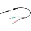 Auricular equip life microfono jack 3.5mm ( incluye adaptador 1 a 2 jacks ) negro - Imagen 2
