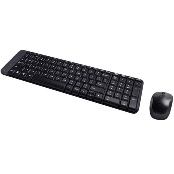 Teclado + mouse logitech mk220 wireless inalambrico negro portugues - Imagen 2