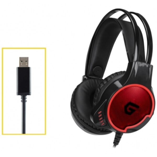 Auricular gaming conceptronic athan01b 7.1 luces led 7 colores para pc - ps4 - Imagen 2