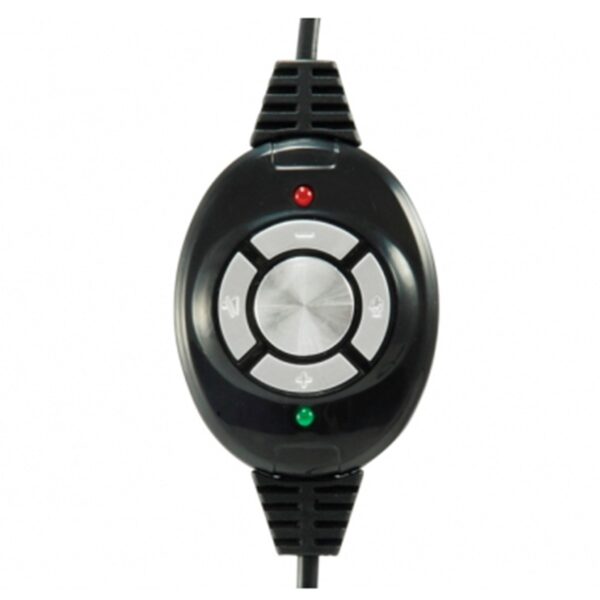 Auricular conceptronic usb + microfono flexible control de volumen negro -  rojo - Imagen 2