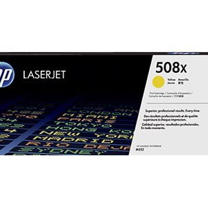 Toner hp 508x cf362x amarillo m577 alto rendimiento