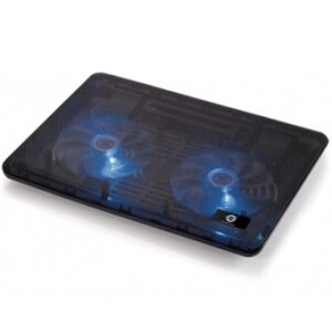 Soporte - base de refrigeracion conceptronic para portatiles hasta 15.6 pulgadas 2 ventiladores 125mm