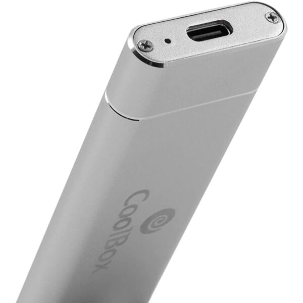 Mini carcasa disco duro - hdd - ssd coolbox coo - mcm - nvme nvme m.2 usb 3.1 gen usb tipo c 2 aluminio plata - Imagen 3