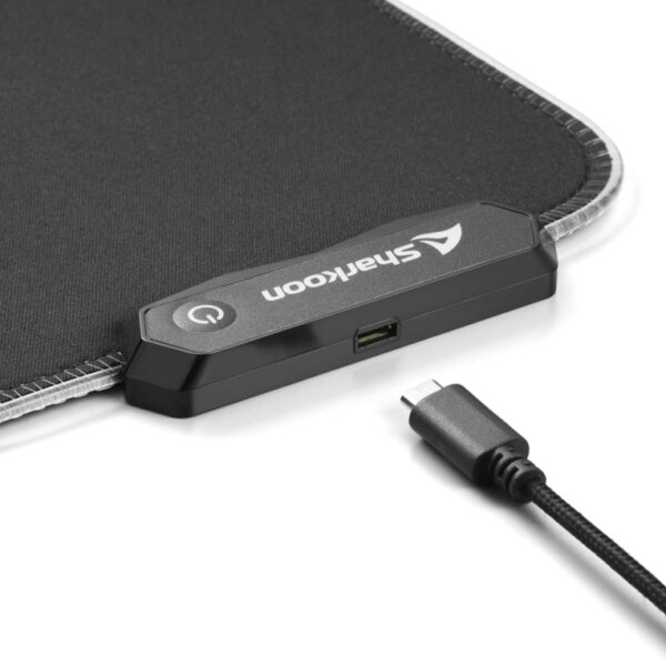 Alfombrilla gaming sharkoon 1337 rgb v2 900 negro - Imagen 2