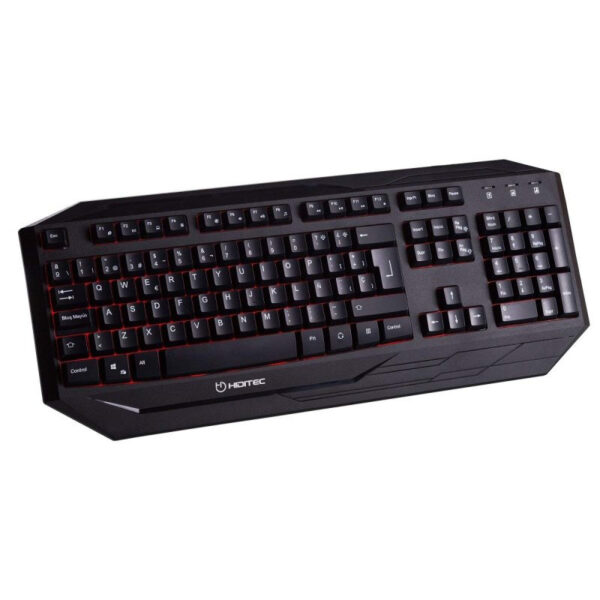 Teclado hiditec gaming gk200 retroiluminado membranas multimedia - Imagen 2
