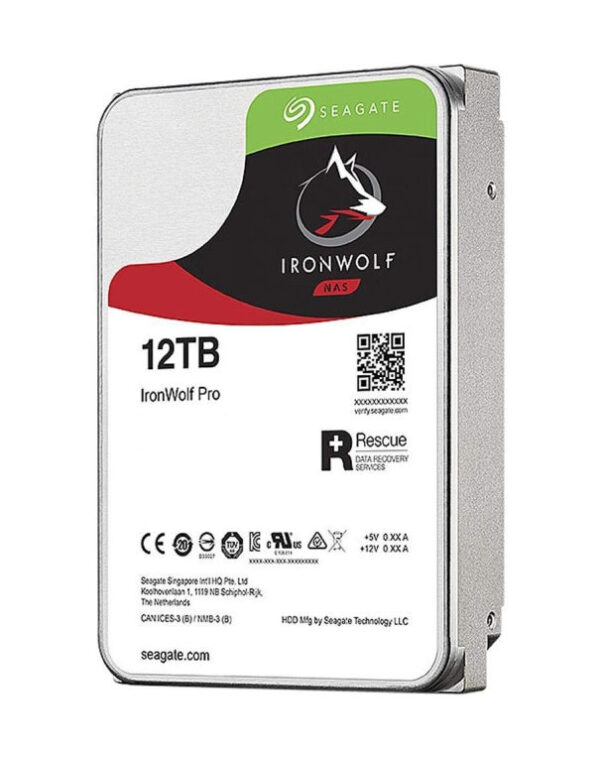 Disco duro interno hdd seagate ironwolf pro 12tb sata 256mb