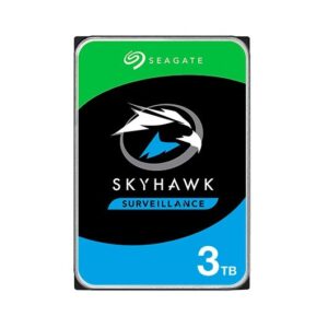 Disco duro interno hdd 3.5 pulgadas  3tb sata 3 seagate 256mb skyhawk 3.5  - cache 256mb - sata 6gbs -  5900rpm - nas st3000vx009