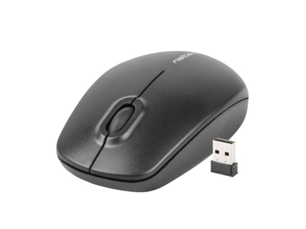 Raton natec merlin optico inalambrico 1600 dpi negro