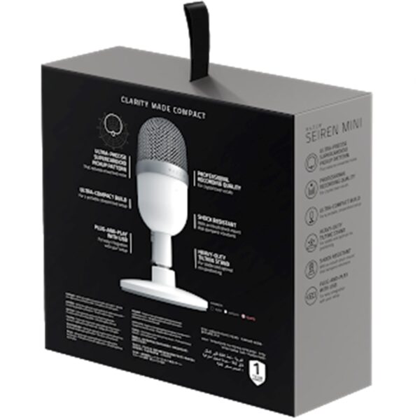 Microfono gaming razer seiren mini condenser gris - Imagen 3