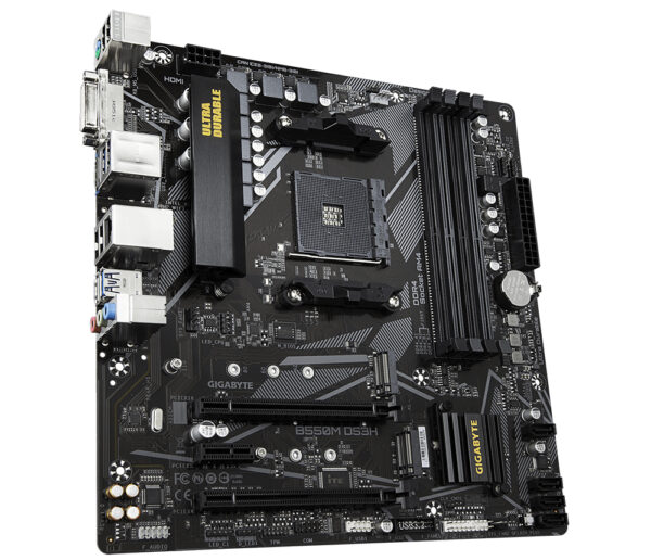 Placa base gigabyte b550m ds3h am4 m - atx -  4x ddr4 -  4x sata3 -  4x usb 3.2 -  4x usb 2.0 gab55mdsh - 00 - g - Imagen 3