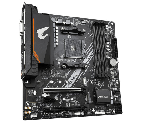 Placa base gigabyte b550m aorus elite am4 m - atx -  4x ddr4 -  4x sata 6gb - s -  4x usb 3.2 -  4x usb 2.0 gab55mael - Imagen 3