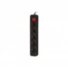 Regleta lanberg 5 tomas schuko con protecion negra 1.5m - Imagen 2