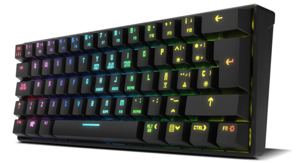 Teclado mini krom gaming kluster rgb wireless - Imagen 3