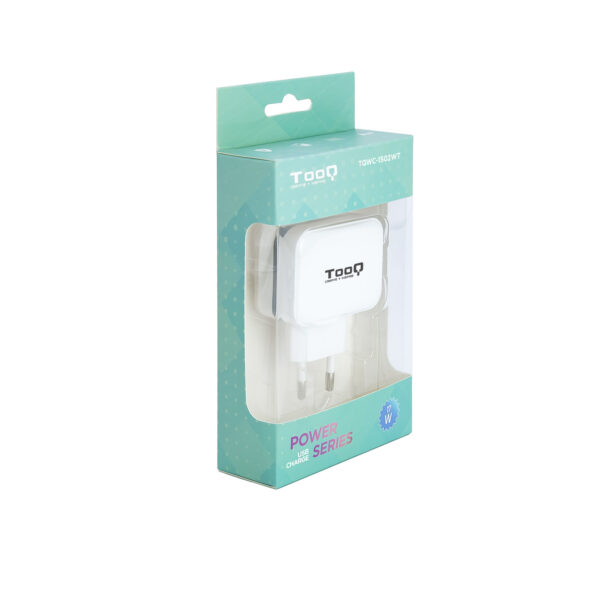 Cargador pared usb tooq tqwc - 11s02wt 2xusb 3.4 blanco - Imagen 3
