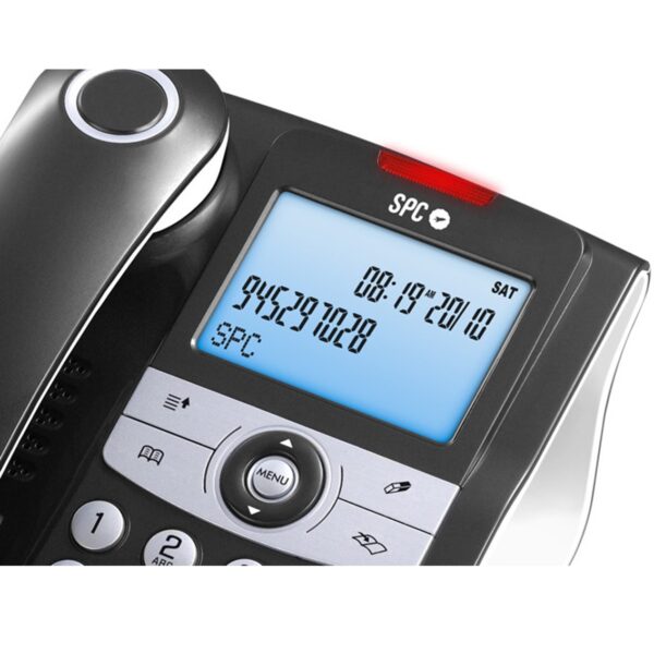 Telefono fijo spc elegance id negro pantalla ilum. -  8 melodias -  70 memorias -  manos libres - Imagen 2