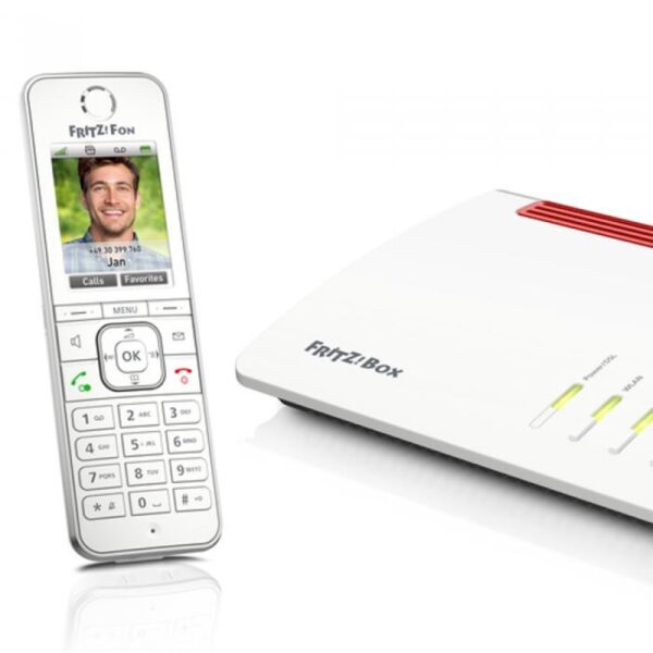 Telefono inalambrico dect digital fritz! c6 blanco -  pantalla color - manos libres - Imagen 2