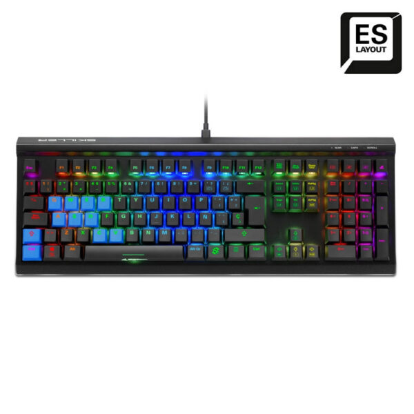Teclado gaming sharkoon sgk60 mecanico rgb brown switch - Imagen 3