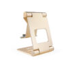 Soporte sobremesa tooq para telefono - tablet plegable slim dorado - Imagen 2