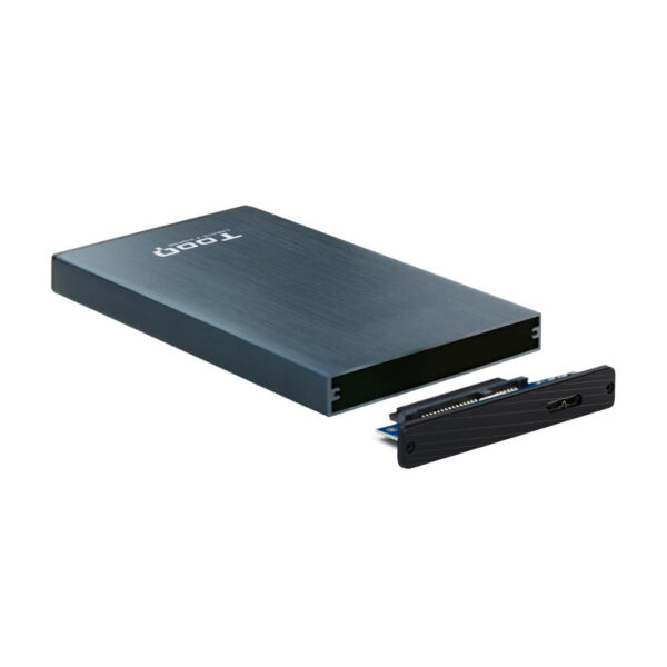 Caja externa tooq tqe - 2527pb 2.5 pulgadas 9 -5 mm sata usb 3.0 - 3.1 azul - Imagen 3