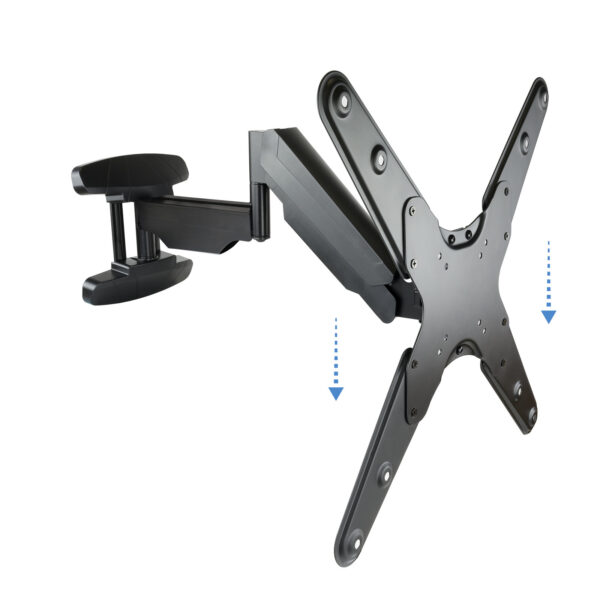Soporte tv - monitor tooq 23 pulgadas - 55 pulgadas giratorio - inclinable negro vesa max 400x400 -  inclinable 5º - 15º -  girable - 90º -  carga maxima 30kg - Imagen 2