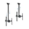 Soporte tv - monitor tooq 23 pulgadas - 55 pulgadas giratoro - inclinable vesa max 400x400 -  inclinacion  0º - 15º -  gira - 90º -  hasta 50kg - Imagen 3