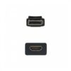 Adaptador displayport a hdmi nanocable macho - hembra 15cm negro - Imagen 2