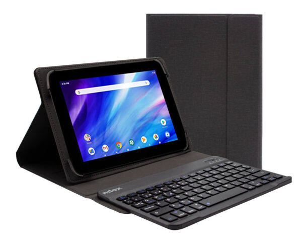 Funda con teclado nilox para tablet 10.5 pulgadas bluetooth negro