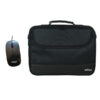 Maletin nilox duro + mouse raton para portatil 15.6 pulgadas negro