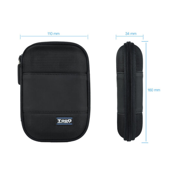 Estuche tooq tqbc - e2501 para caja externa 2.5 pulgadas negro - Imagen 2