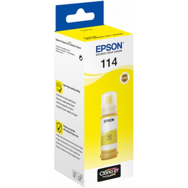 Botella tinta epson ecotank 114 amarillo 70ml - Imagen 2