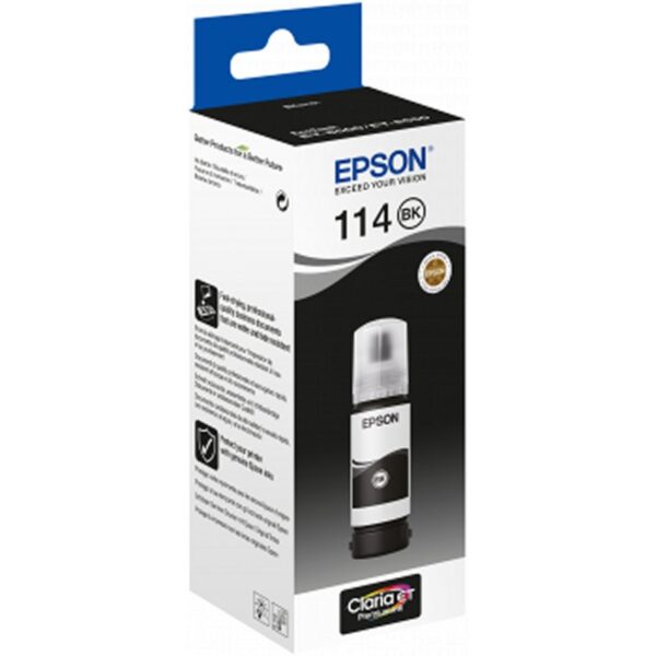 Botella tinta epson ecotank 114 negro 70ml - Imagen 2
