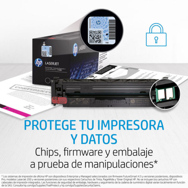 Toner hp original laserjet 203x cyan - Imagen 3
