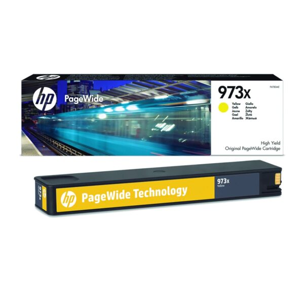 Cartucho tinta hp original cartridge nº 973x yellow pagewide f6t83ae - Imagen 2