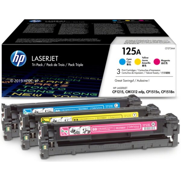 Multipack toner hp original laserjet 125 cf373am cmy - Imagen 3