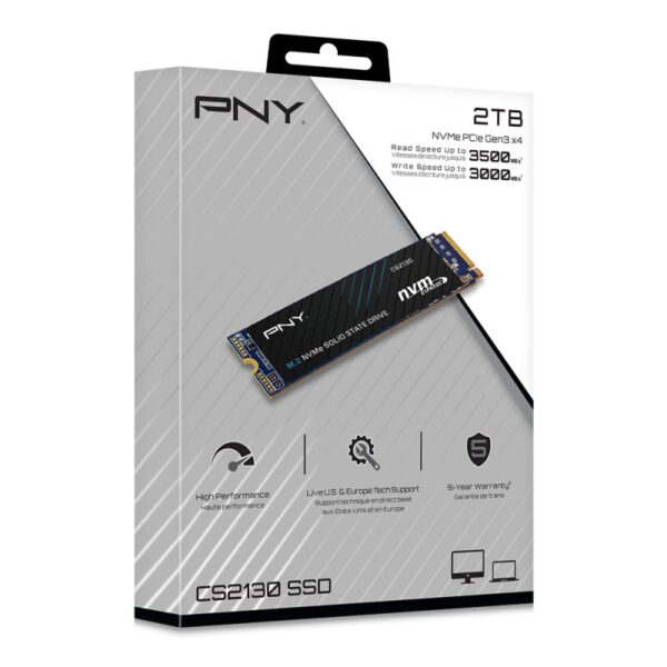 Disco duro interno ssd pny 2tb m.2 pcie nvme cs2130 - Imagen 2