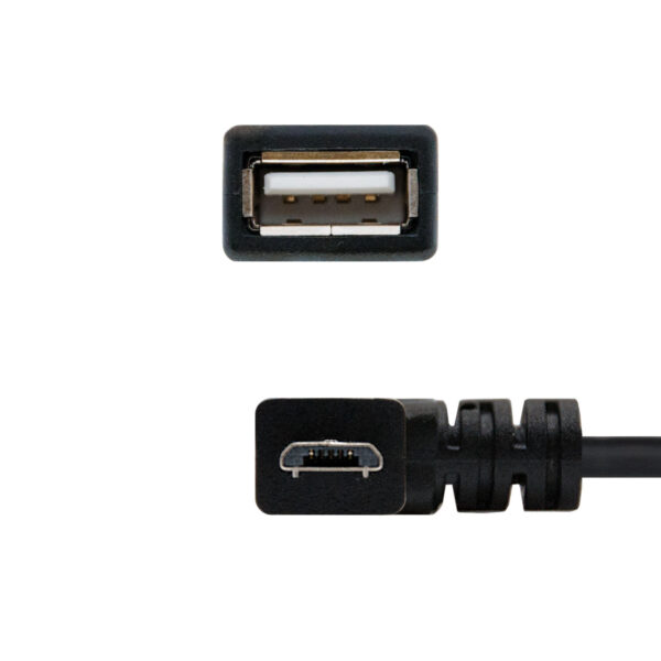 Cable otg nanocable usb 2.0 a micro usb 15cm -  macho - hembra - Imagen 2