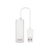 Cable conversor usb 3.0 a gigabit ethernet nanocable 10 - 100 - 1000mbps 15cm -  macho - hembra -  aluminio